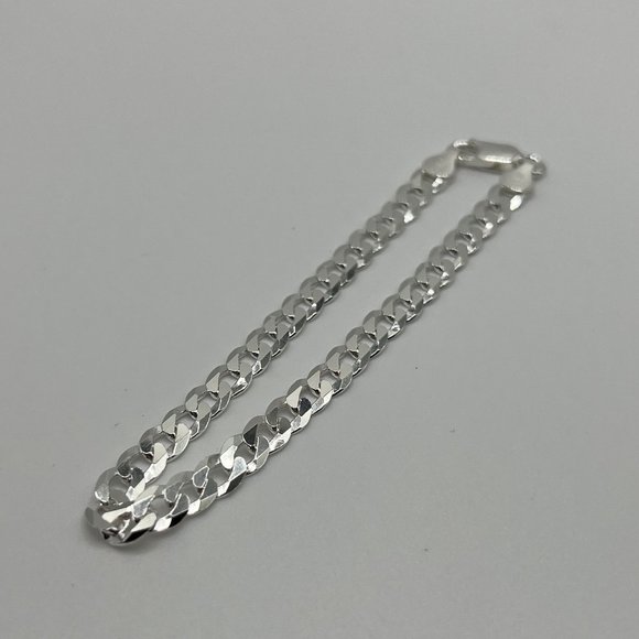 Mens Thick Miami Cuban Curb Chain Bracelet - 8.5" HEAVY - 925 Italy - Picture 2 of 5